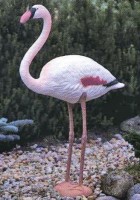 Искусственный фламинго для украшения прудов и водоемов